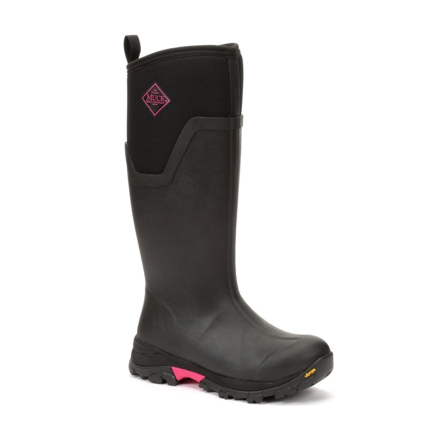 Muckboot Black Women's Arctic Ice Vibram AG All Terrain Tall Boots ...